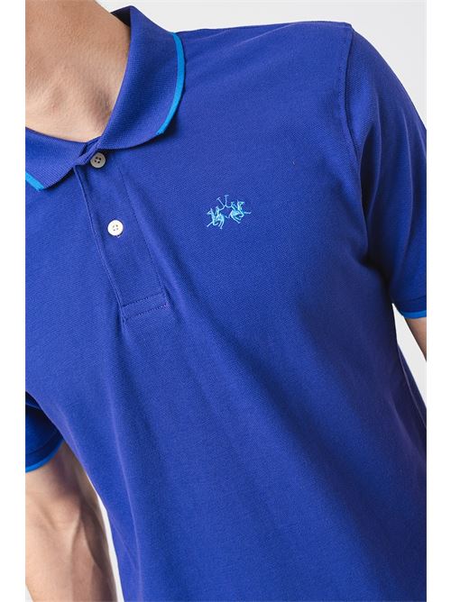 MAN POLO S/S 30/1 COTTON PIQUE LA MARTINA | BPMP04-PK031/07213